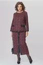 Michel chic 1394 шоколад+фуксия, Юбка, Джемпер