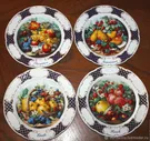 Chic set of plates "Fruit Quartet", Schirnding, Herm