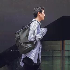 Влагозащищенный рюкзак Xiaomi 90 Points Fashion Chic Backpack Waterproof Dark Blue (Size L)-2