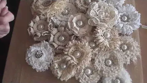 Shabbychic loop flower tutorial.