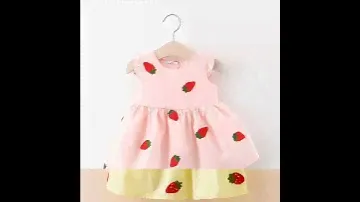 🍓  strawberry embroidery dresses for little girls#fashion#embroidery