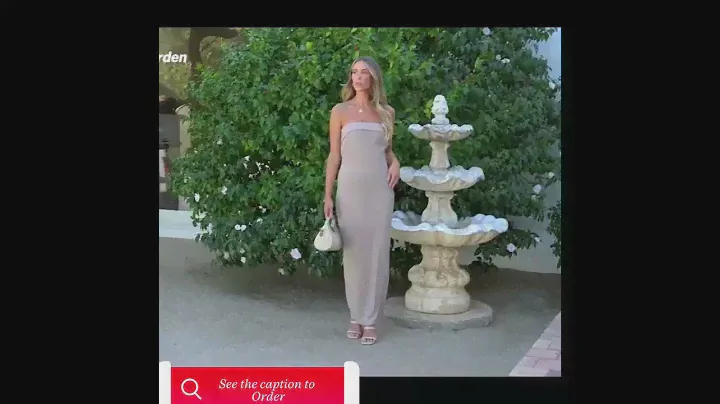 Unveiling the Glam: PRETTY GARDEN Maxi Tube Dress