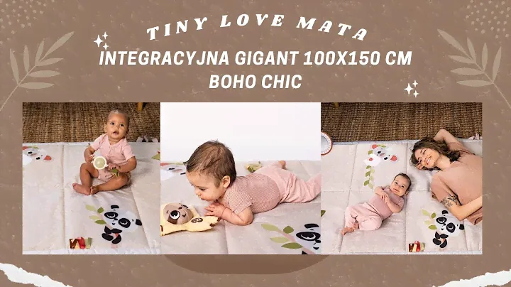 TINY LOVE MATA INTEGRACYJNA GIGANT 100X150 cm BOHO CHIC