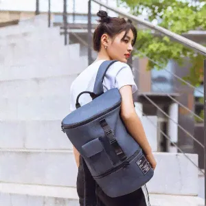 Влагозащищенный рюкзак Xiaomi 90 Points Fashion Chic Backpack Waterproof Black (Size M)-3