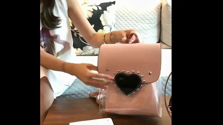 Clear Chic Love Heart 2 in 1 Backpack/Purse